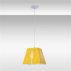 Lámpara de Suspensión Homemania Amelie Amarillo, 28x28x120 cm en oferta