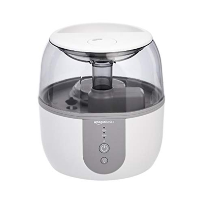 AmazonBasics - Humidificador con función automática inteligente, de 2 l, blanco