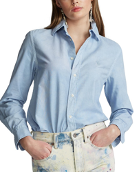 Polo Ralph Lauren - Camisa De Mujer Básica De Algodón Manga Larga precio