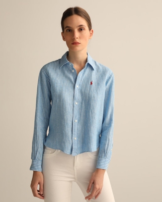 Polo Ralph Lauren - Camisa De Mujer De Lino