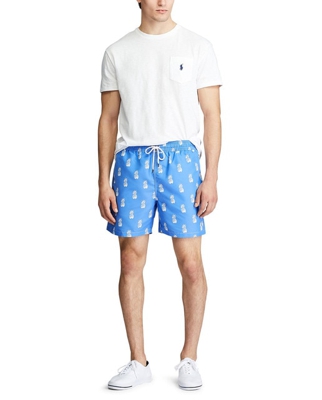 Polo Ralph Lauren - Bañador Bermuda De Hombre Estampado Azul