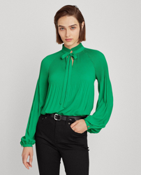 Lauren Ralph Lauren - Blusa De Mujer Lisa Y Manga Larga en oferta