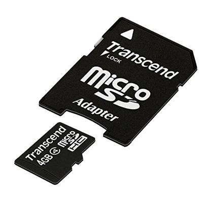 Transcend SanDisk microSDHC 4GB MicroSDHC Card - Retail - TS4GUSDHC4