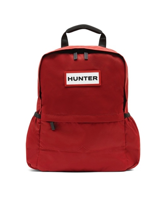 Hunter - Mochila Unisex De Nylon En Rojo Con Cremallera