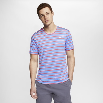 NikeCourt Dri-FIT Camiseta de tenis con estampado - Hombre - Azul