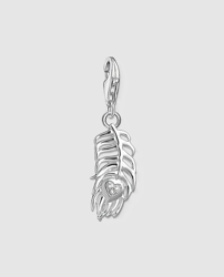 Thomas Sabo - Charm Pluma Con Circonita Blanca en oferta