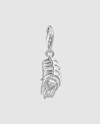 Thomas Sabo - Charm Pluma Con Circonita Blanca