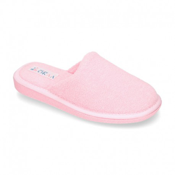 Zapatilla Casa Niños Destalonada En Lona Toalla. 42 Rosa en oferta