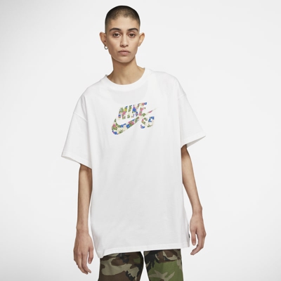 Nike SB Camiseta de skateboard con logotipo - Hombre - Blanco