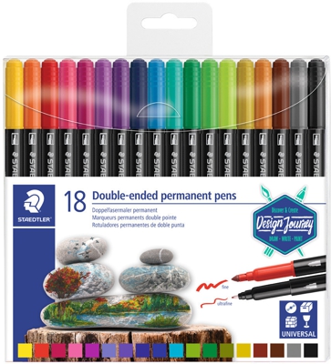 Staedtler Double-ended permanent pens (set of 36)