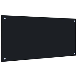 Protector salpicaduras cocina vidrio templado negro 100x50 cm vidaXL en oferta