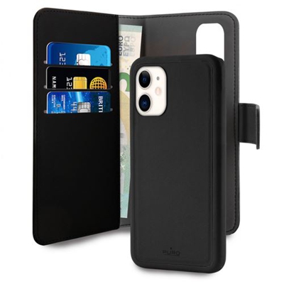 Funda libro Puro Negro para iPhone 11