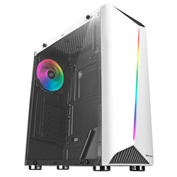 Mars Gaming MCX RGB Cristal Templado / Blanco - Caja/Torre características