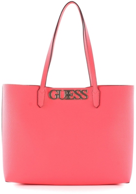 GUESS Uptown Chic Barcelona Tote Shopper Schultertasche Tasche Coral Pink