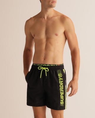 Superdry - Bañador Bermuda De Hombre Negro