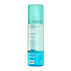 Fotoprotector ISDIN HydroLotion SPF50+ 200 ml | Protector Solar Corporal Bifásico | Oxigena la piel gracias a su contenido en Sepitonic en oferta