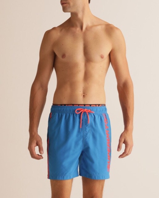 Superdry - Bañador Bermuda De Hombre Azul Claro