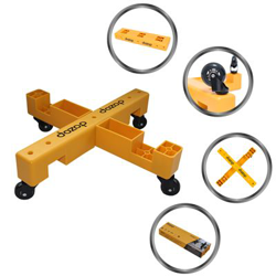 Carro móvil portátil multipropósito de cuatro rueda sDozop Compact Dolly Amarillo en oferta