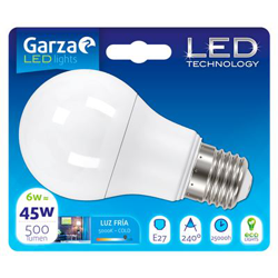 Bombilla LED Garza 400732 estándar 6 W características