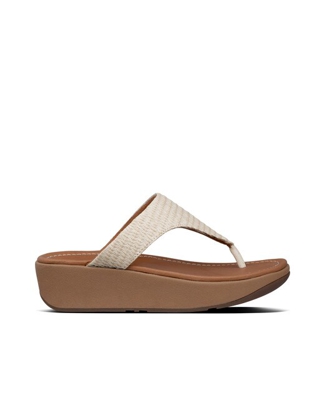 FitFlop - Sandalias De Cuña De Mujer De Rafia En Color Natural