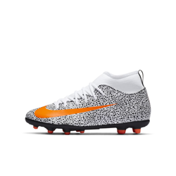 Nike Jr. Mercurial Superfly 7 Club CR7 Safari MG Botas de fútbol multisuperficie - Niño/a y niño/a pequeño/a - Blanco características