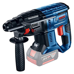 Bosch Professional GBH 18V-20 Martillo perforador, 1,7 J, máximo hormigón 20 mm, portabrocas SDS plus, sin batería, en caja, 0 W, Azul, 18 V 20, 18V en oferta