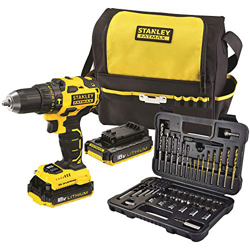 Stanley FatMax FMC627D2SA-QW - Taladro percutor Brushless 18V, con 2 baterías litio 2Ah, set de 50 pzs y bolsa de transporte características