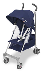 MacLaren Globetrotter Silla de Paseo Ligera, Compacta y Fácil de Maniobrar, Capota Extensible e Impermeable con FPU 50+ y Asiento Reclinable, Azul/Bla precio