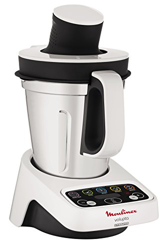 Moulinex HF404113 Robot de cocina multifunción, capacidad de 3 l, interfaz intuitivo con 5 programas automáticos, 5 accesorios, 1000 W, Plástico precio