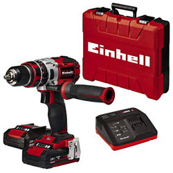 Einhell TE-CD 18 Li-i BL Power-X-Change - Taladro percutor inalámbrico 18V con 2 baterías (2Ah), cargador y maletín, sin escobillas, 2 velocidades, 60 en oferta