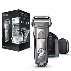 Braun Series 7 7898 cc - Afeitadora eléctrica para hombre de lámina , en seco y mojado, máquina de afeitar barba con estación de limpieza Clean & Char características