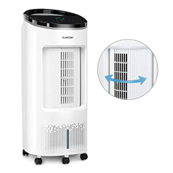 Klarstein IceWind Plus – 4 en 1: enfriador de aire, ventilador, humidificador de aire, limpiador de aire, caudal de 330 m³/h, 49 W, función NatureWind en oferta