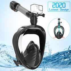 Elegear Máscara de Buceo del HD[2020 Nuevo], 360°Vista Máscara de Snorkel Anti-Niebla y Anti-Fugas con diseño panorámico de Cara Completa y Silicona F precio