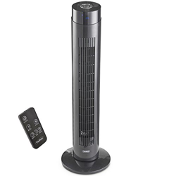 VonHaus Ventilador de Torre de 35" con Función de Ionización, 3 Configuraciones de Velocidad y Oscilación características