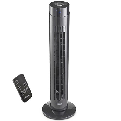 VonHaus Ventilador de Torre de 35" con Función de Ionización, 3 Configuraciones de Velocidad y Oscilación