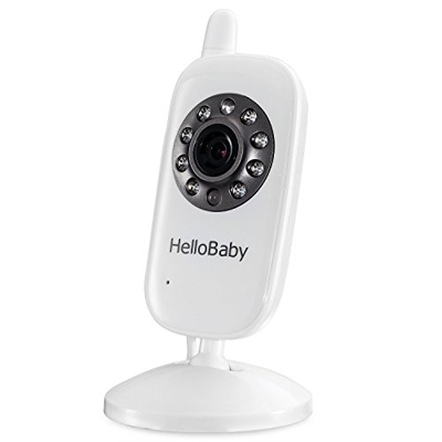 HelloBaby HB32 Monitor Inalámbrico de Vídeo con Cámara Digital, Vigilancia de la Temperatura de Visión Nocturnay 2 Way Talkback System (Adicional cáma