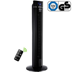 MVPower Ventilador de Torre Oscilante de 60 ° con Temporizador 8h, Ventilador de Pie de 107 cm Tower Fan Silencioso con Mando a Distancia, Potencia de en oferta