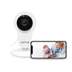 Camara Vigilancia WiFi Interior 1080P NetVue, Compatible con Alexa Echo Smart A.I. Detección Humana Camara WiFi con 2 Vías de visión Nocturna IR Talk  precio