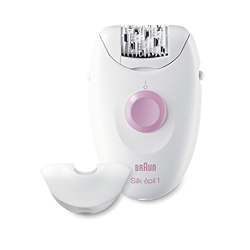 Braun Silképil 1 SE1370 - Depiladora para mujer con cable con un accesorio, blanco/rosa en oferta