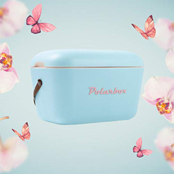 Nevera Polarbox Retro Vintage 20 Litros Portátil Celeste precio