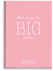 MIQUELRIUS - Agenda Escolar Write Curso Lectivo 2020-2021, Español, Semana Vista, Tamaño 117x174 mm, Papel 70 g, Cubierta cartón extraduro, Color Rosa características