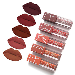 5 Colors Matte Lipstick Set, FOXTSPORT Super Stay Pintalabios Mate Larga Duracion Labial Permanente Maquillaje de Profesional para Niñas, 5pcs características