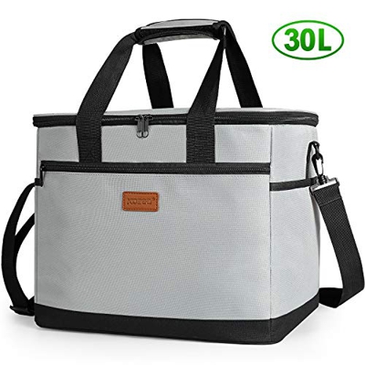 Kollea Bolsa Térmica Plegable de Gran Capacidad 30L, Caja de Comida Portátil Impermeable Mantener Caliente y Frio,Bolsa de Almuerzo para Picnic Famili