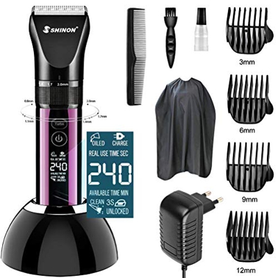 Advanced Ceramic Máquina de Cortar Pelo Profesional Cortapelos Hombre Corte Pelo, TTMOW Batería 2200mah - 240 min de Trabajo de Precisión Barbero Elec