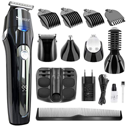 Barbero Electrico Cortapelos, Nivlan Recortador de Barba y Precisión Impermeable 5-In-1, Afeitadora Corporal para Hombres Profesional Cortapelos Máqui en oferta