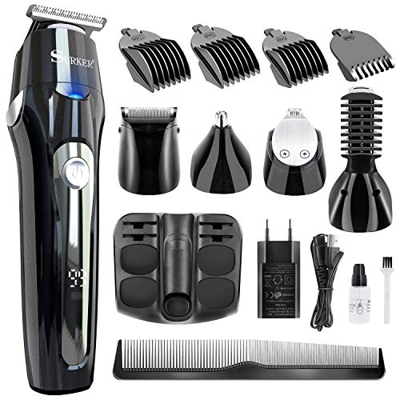 Barbero Electrico Cortapelos, Nivlan Recortador de Barba y Precisión Impermeable 5-In-1, Afeitadora Corporal para Hombres Profesional Cortapelos Máqui