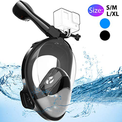 Avoalre Máscara de Buceo, Máscara de Snorkel de Cara Completa 180 ° Panorámica Gafas de Bucear Anti-Niebla y Anti-Fugas con Soporte de Cámara para Adu precio