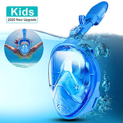 Máscara de snorkel de cara completa 180 ° Seaview Máscaras de snorkel de respiración fácil para niños Buceo de seguridad anti-niebla y anti-fugas con  en oferta