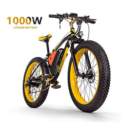 26 Pulgadas Neumático Gordo Bicicleta Eléctrica 1000W 48V16AH Batería De Litio Nieve E-bici Shimano 21 Velocidades Beach Cruiser Hombre Mujeres Montañ precio