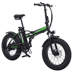 Shengmilo 500W Bicicleta eléctrica Plegable Montaña Nieve E-Bike Ciclismo de Carretera, Neumático Gordo de 4 Pulgadas, Shimano 7 Velocidad Variable (N precio